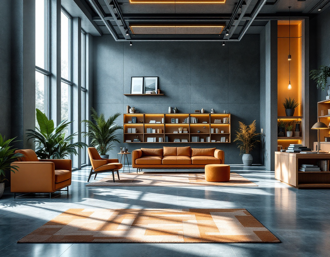 Light filling an orderly reading room with tall windows